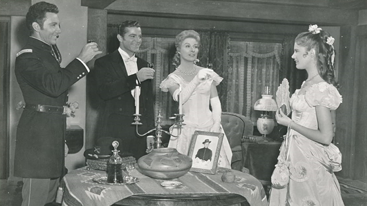 Strange Lady in Town backdrop