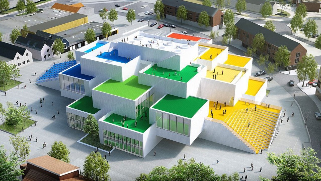 LEGO House - Home of the Brick backdrop