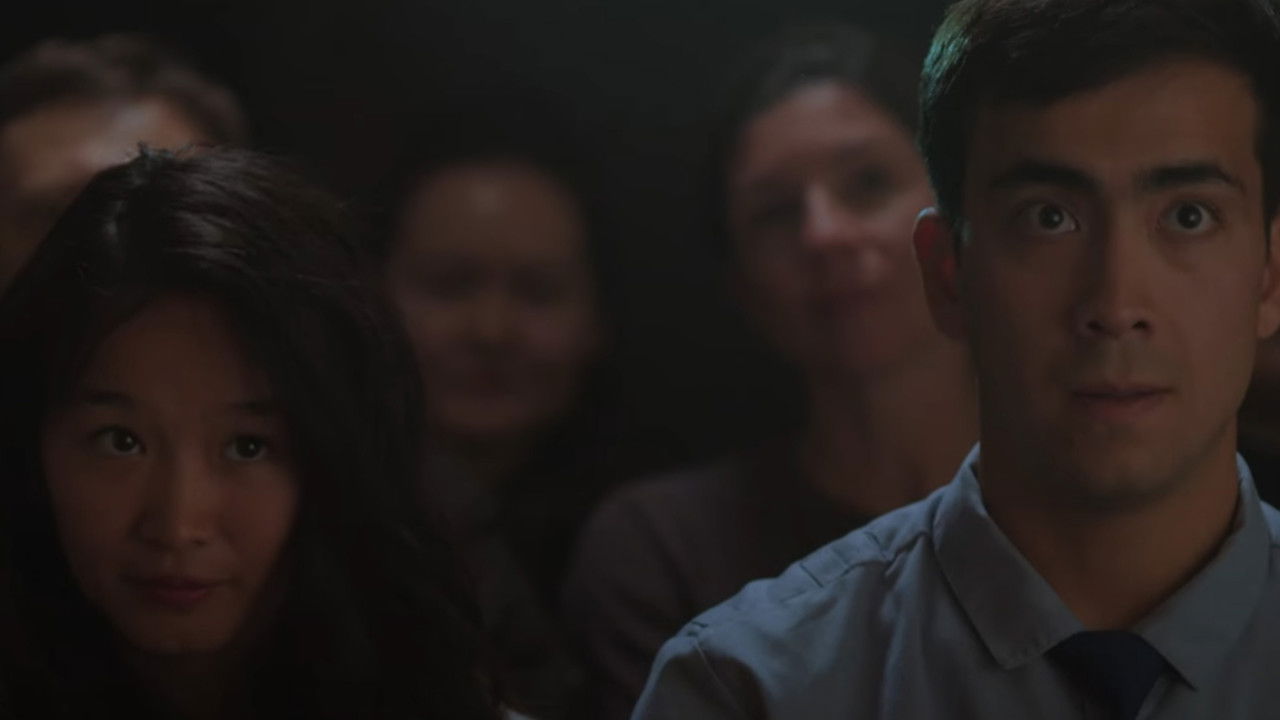 Red trousers backdrop