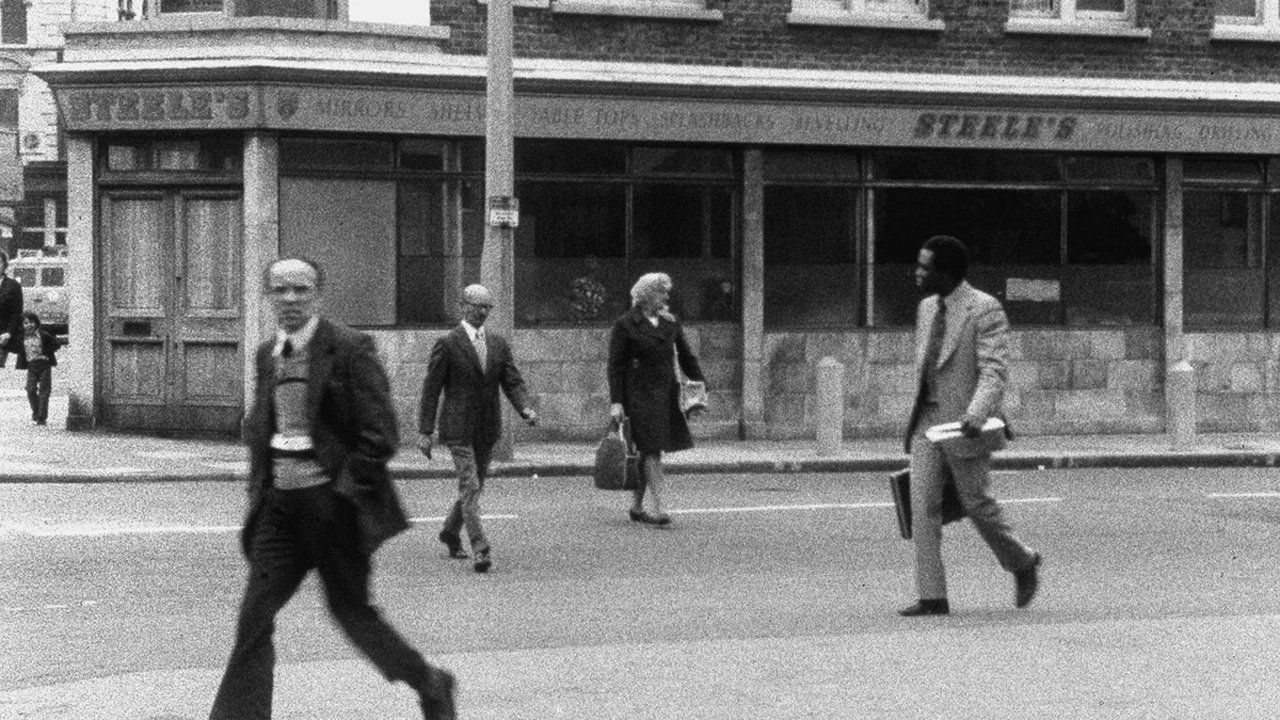 The Girl Chewing Gum backdrop
