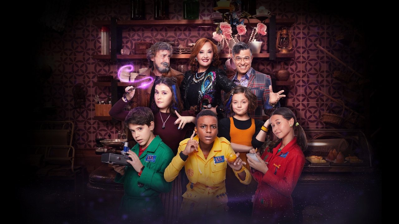 Blue Building Detectives backdrop