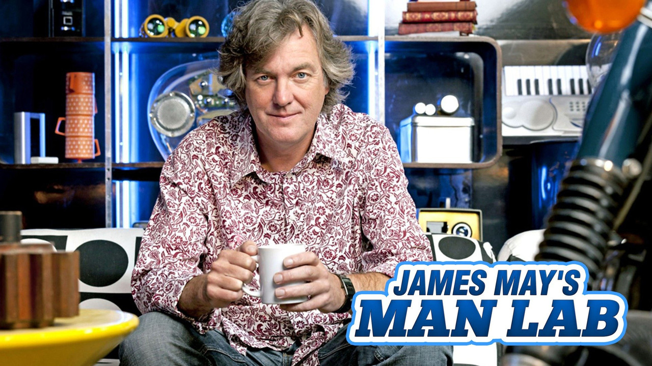 James May's Man Lab backdrop
