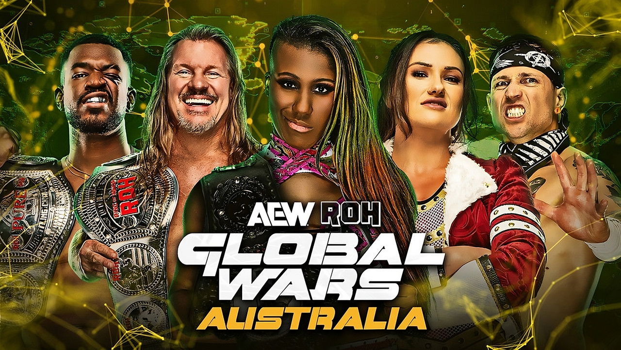 AEW ROH Global Wars Australia backdrop
