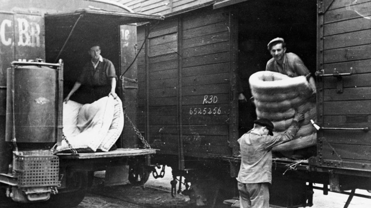 Après la guerre, les restitutions backdrop