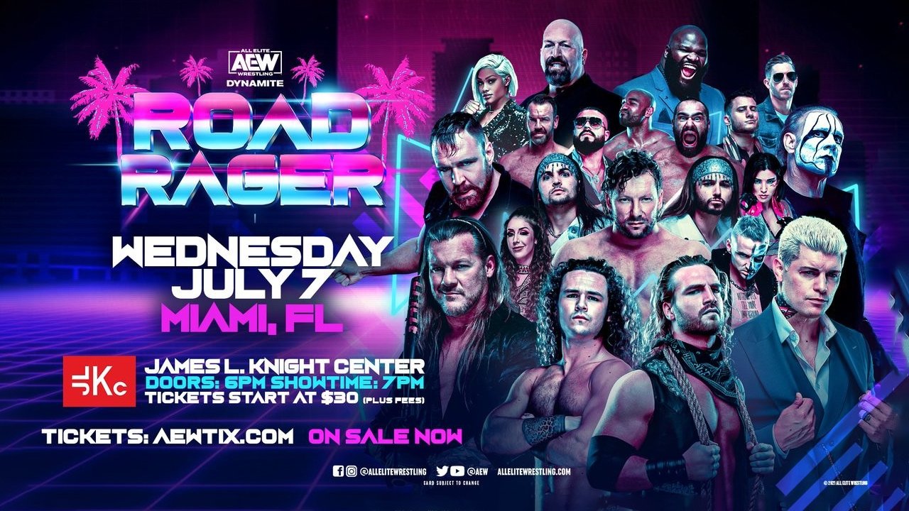 AEW Road Rager backdrop