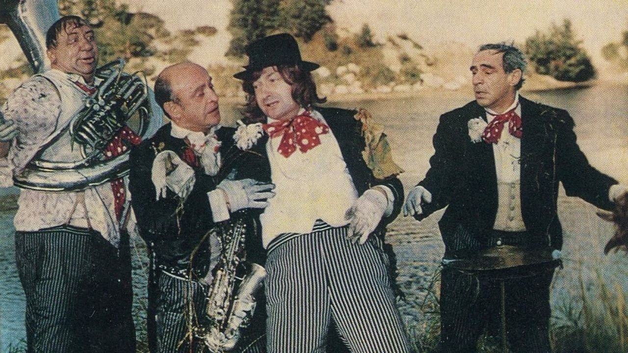 Car, Violin and Blot the Dog backdrop