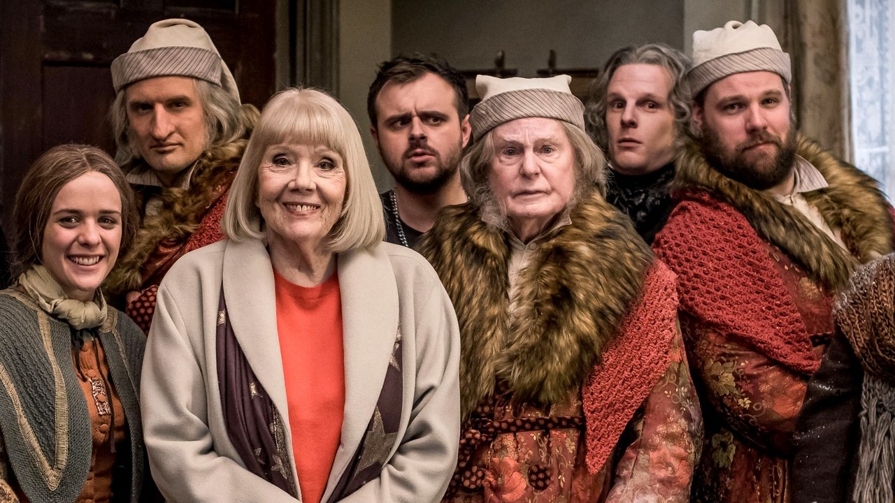 A Christmas Carol Goes Wrong backdrop