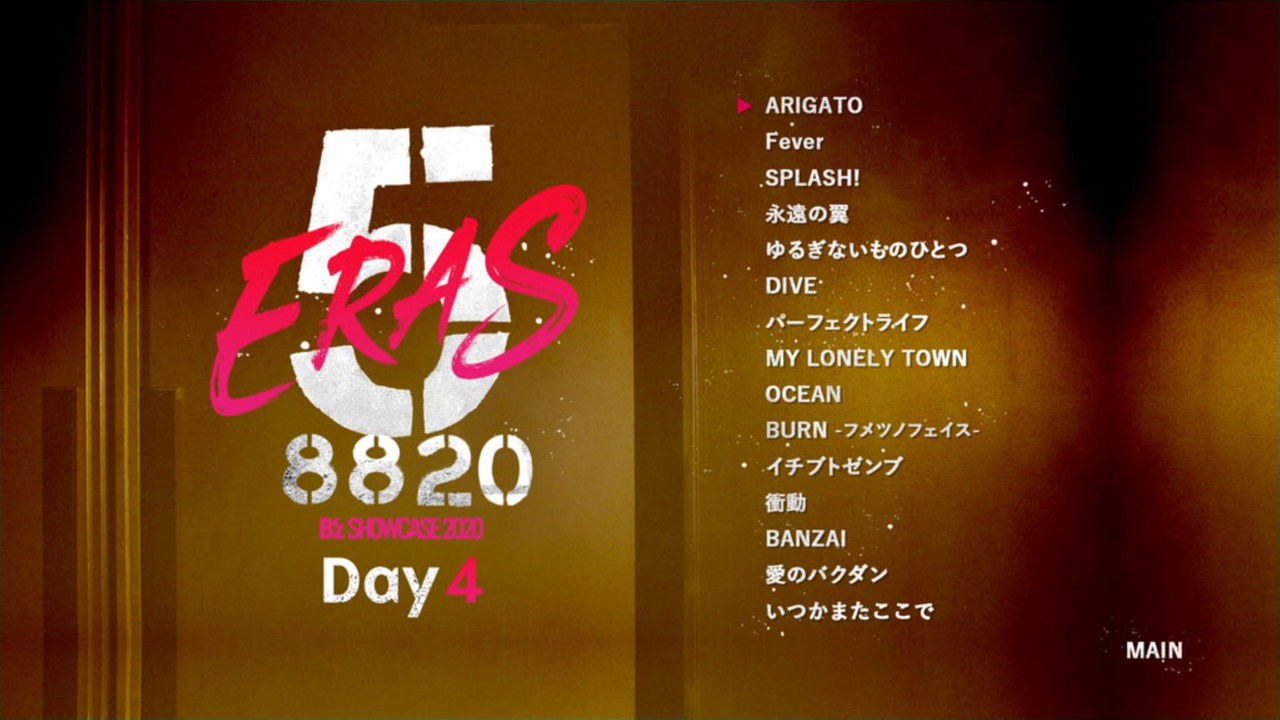 B'z SHOWCASE 2020 -5 ERAS 8820- Day4 backdrop