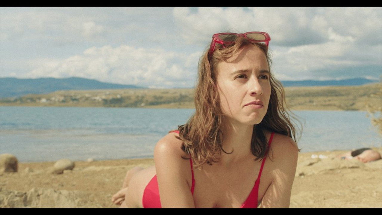 Saturn in Venus backdrop