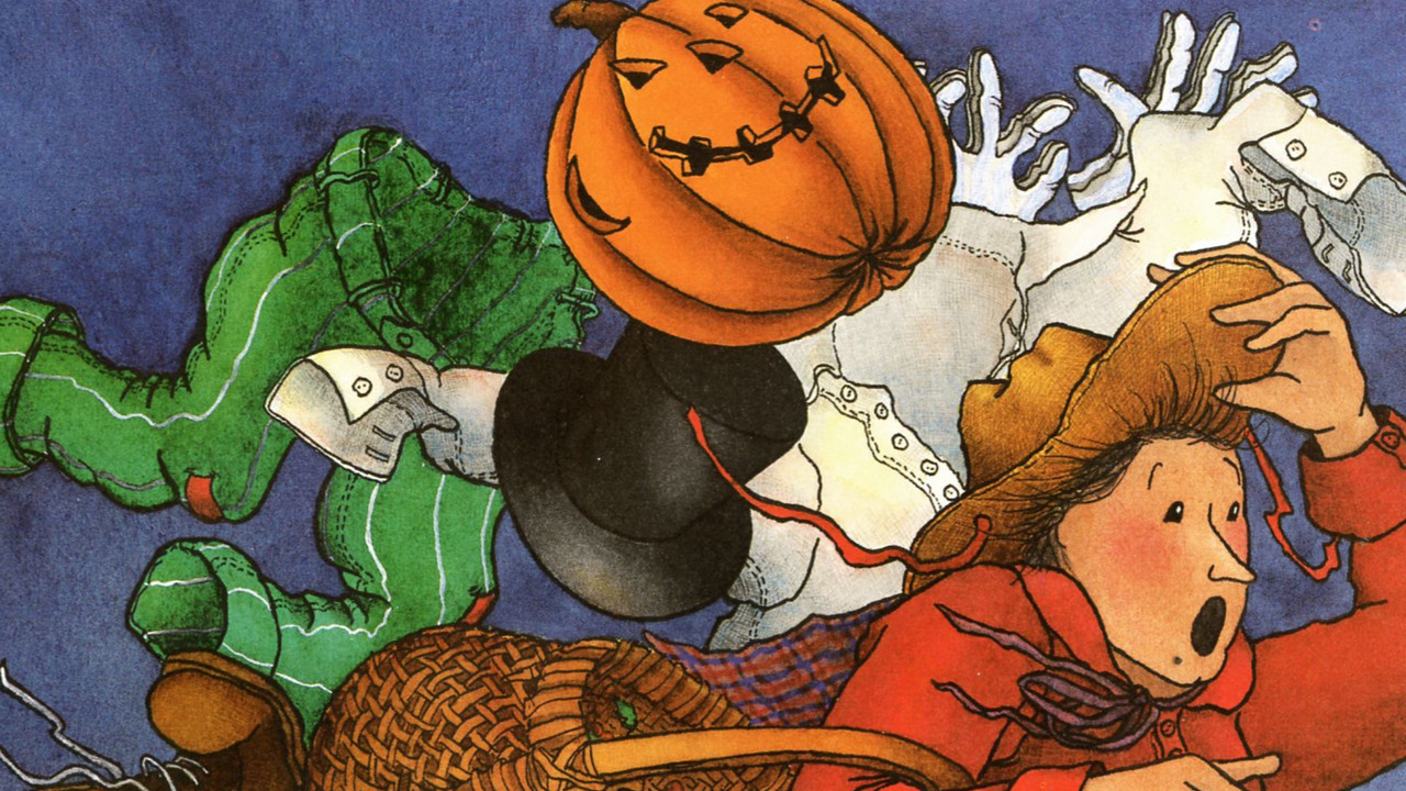 The Little Old Lady Who Was Not Afraid of Anything backdrop