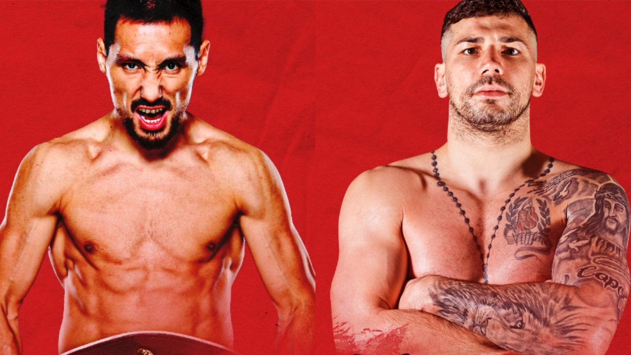 Janibek Alimkhanuly vs. Vincenzo Gualtieri backdrop