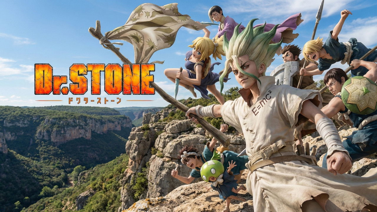 Dr. Stone The Stage - Science World backdrop