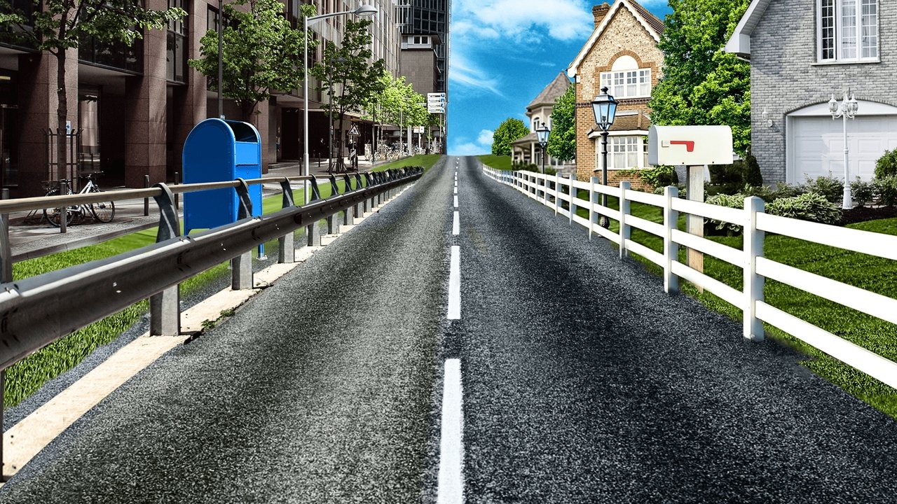 City vs. Burbs backdrop