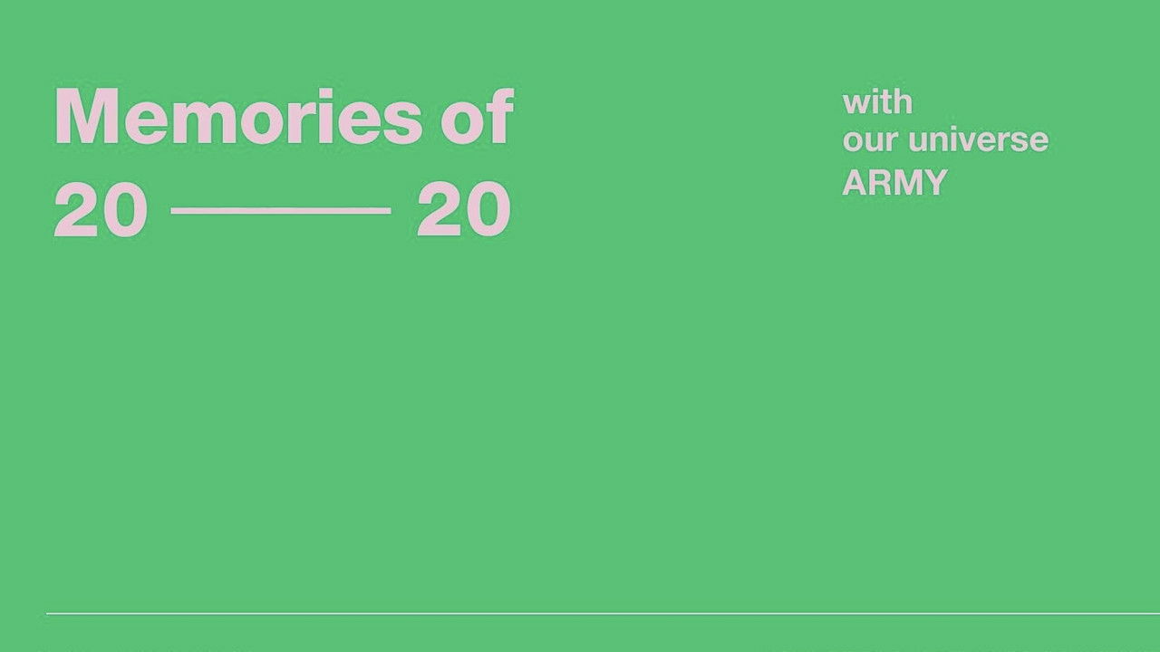 BTS Memories of 2020 backdrop