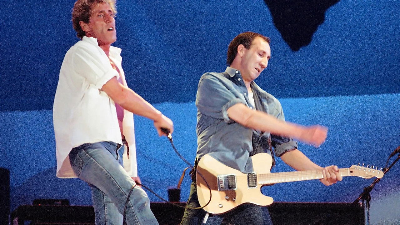The Who at Live Aid backdrop