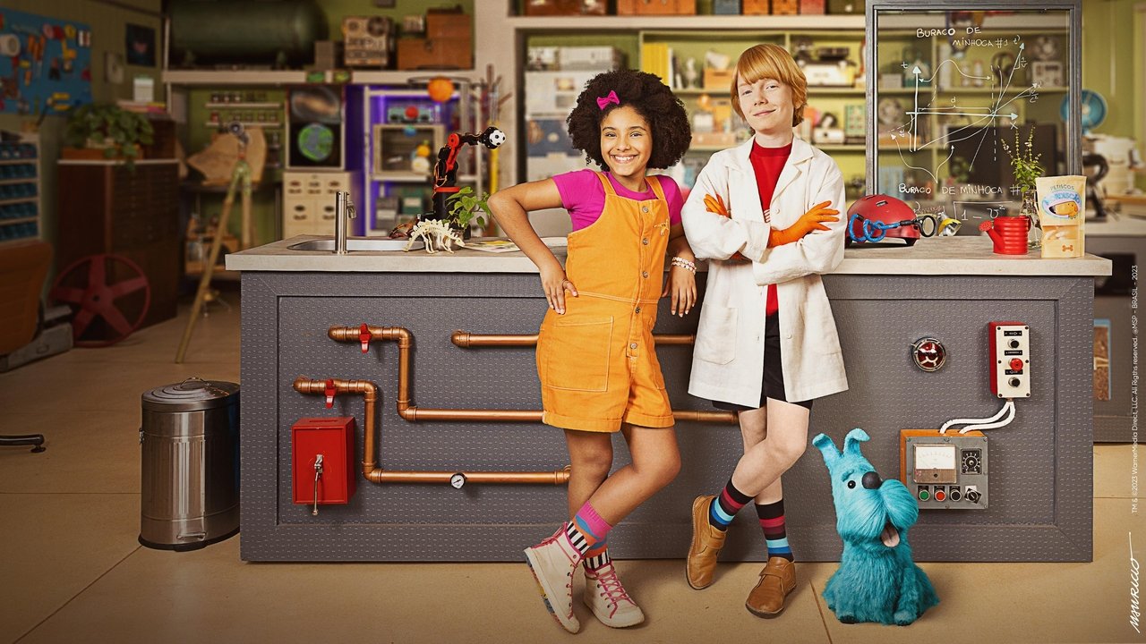 Franjinha e Milena em Busca da Ciência backdrop