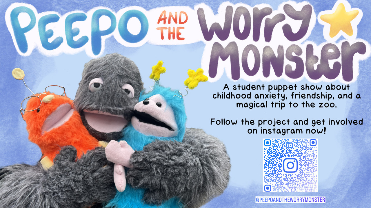Peepo and The Worry Monster backdrop