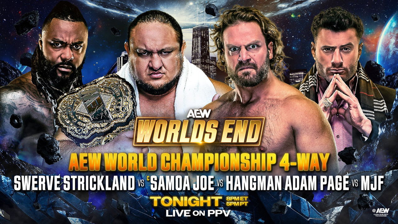 AEW Worlds End 2025 backdrop