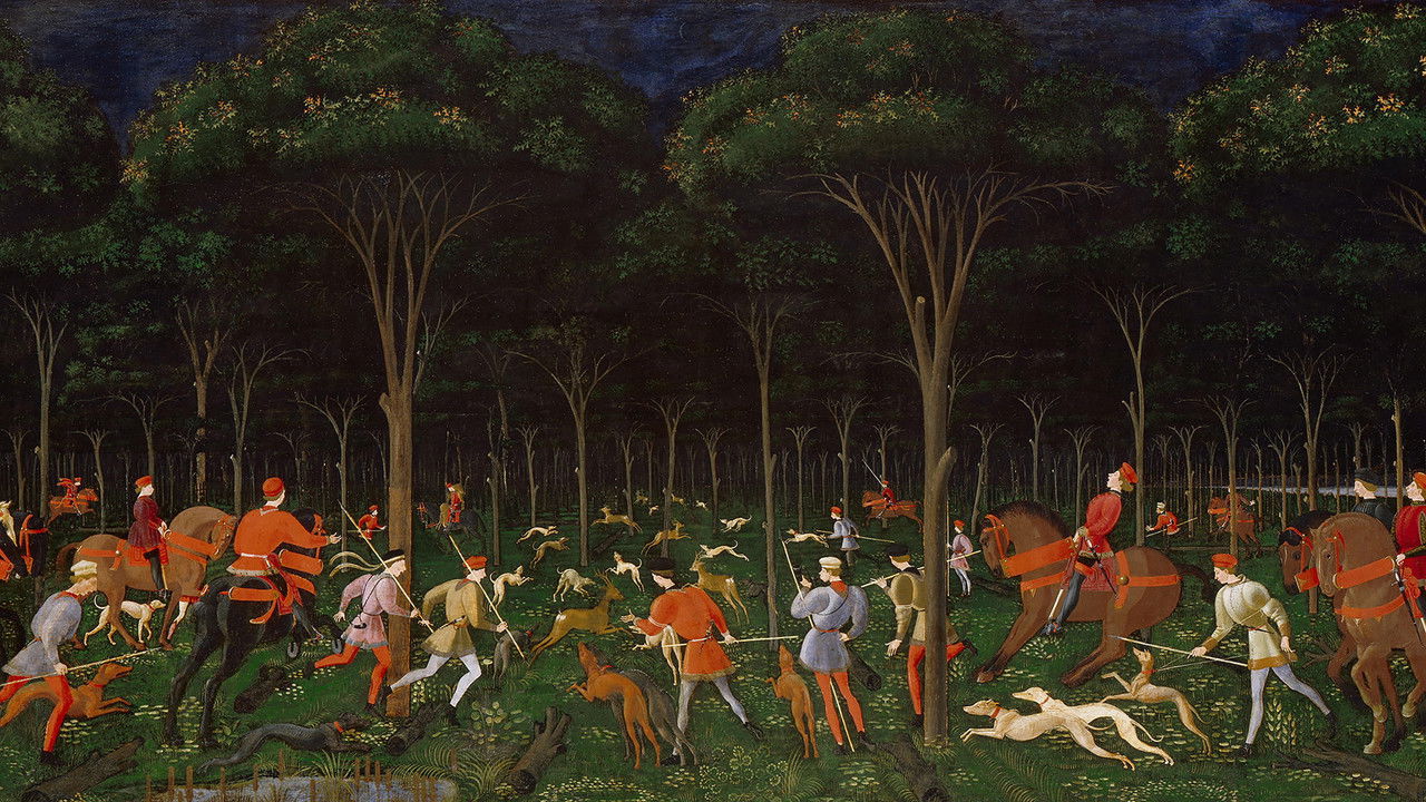 Reconstruction of a Hunting Scene backdrop