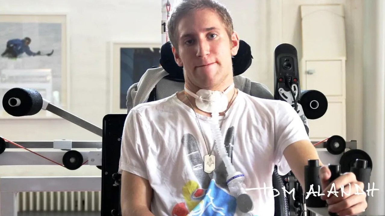 Gymnasten som lärde sig gå backdrop