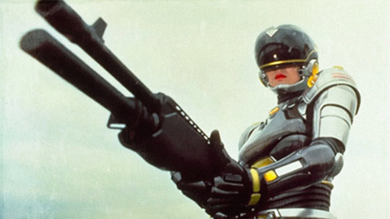 Lady Battle Cop backdrop