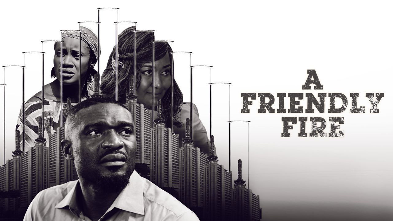 A Friendly Fire backdrop