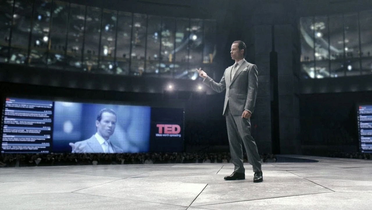 The Peter Weyland Files: TED Conference, 2023 backdrop