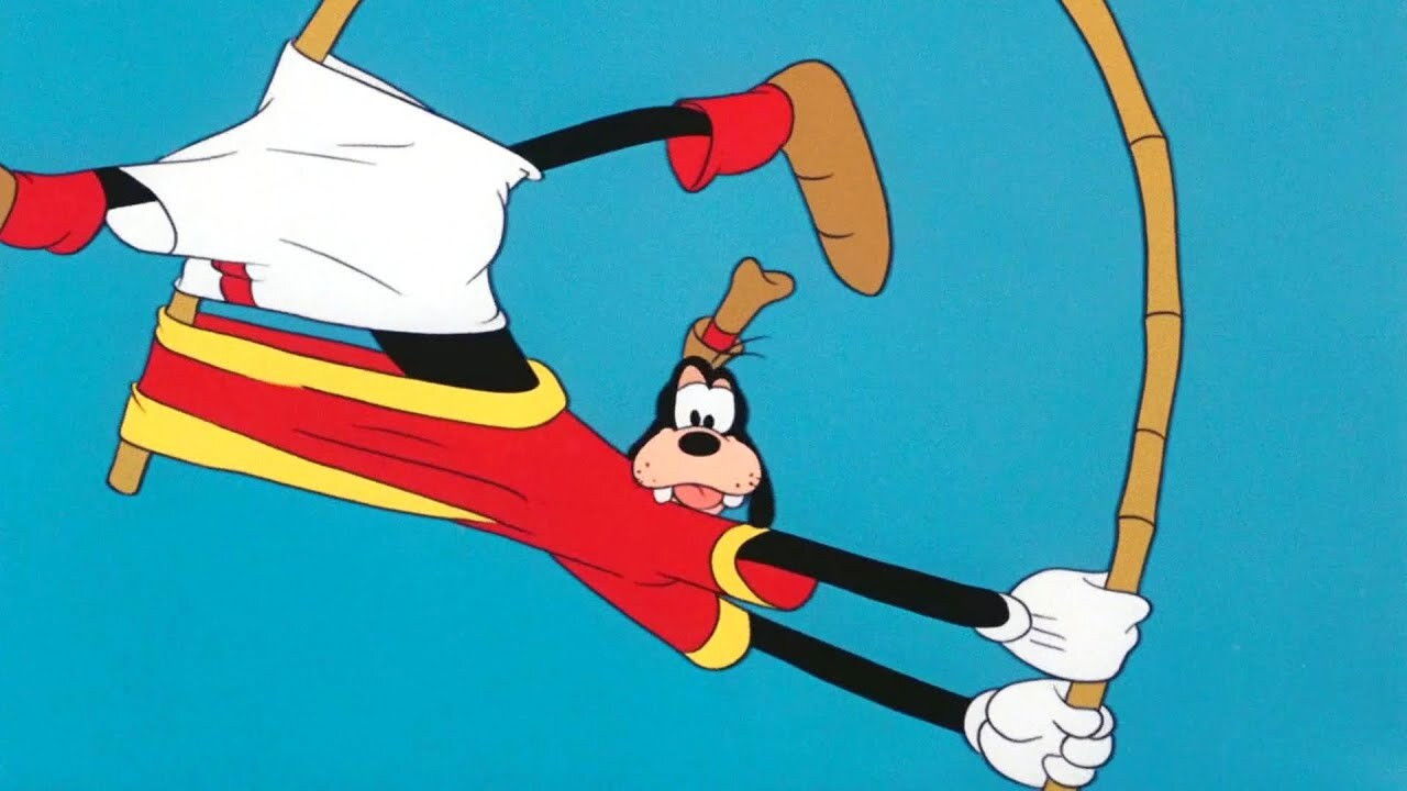 Goofy at the Olympic Games backdrop