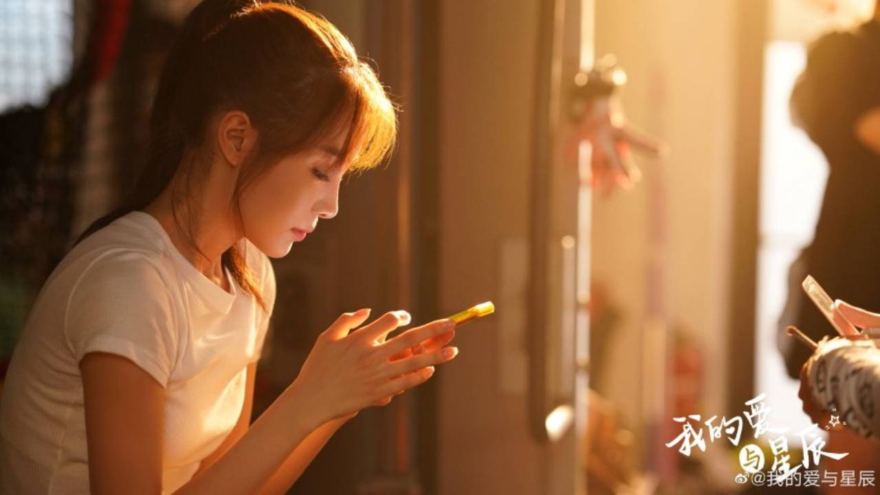 My Love and Stars backdrop