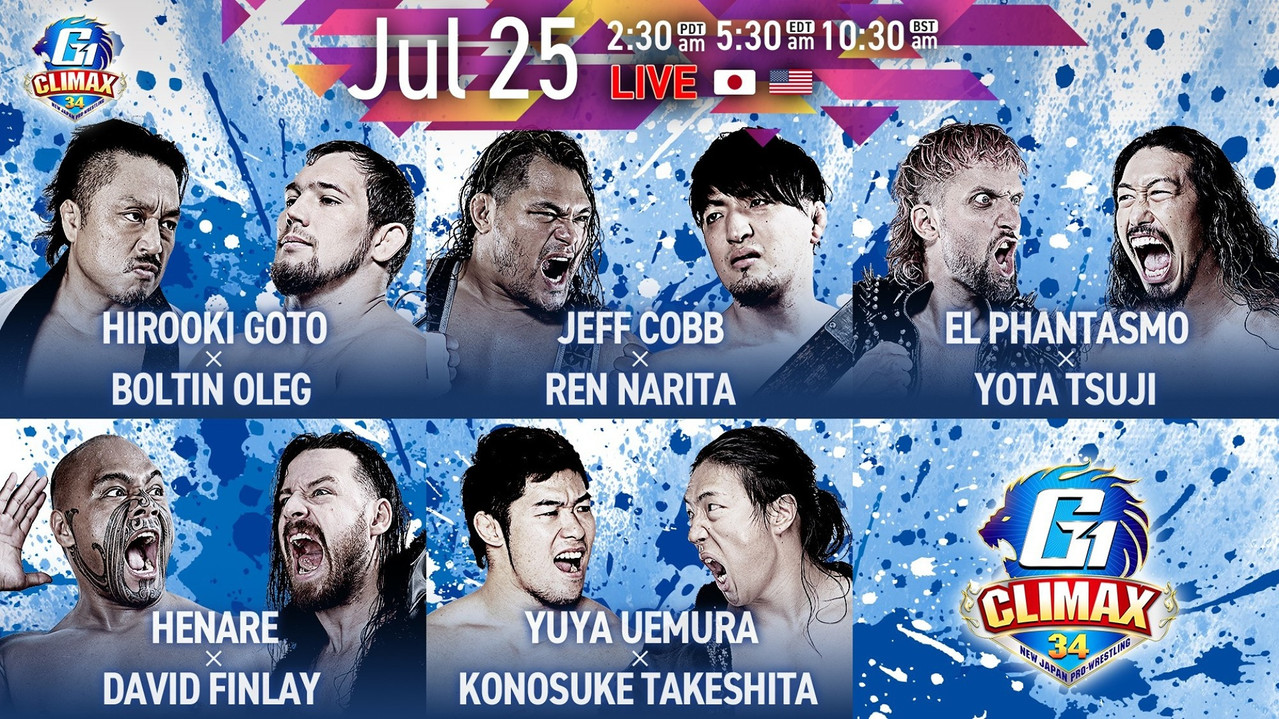 NJPW G1 Climax 34: Day 4 backdrop