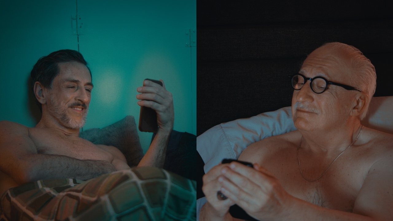 Old Guys in Bed backdrop