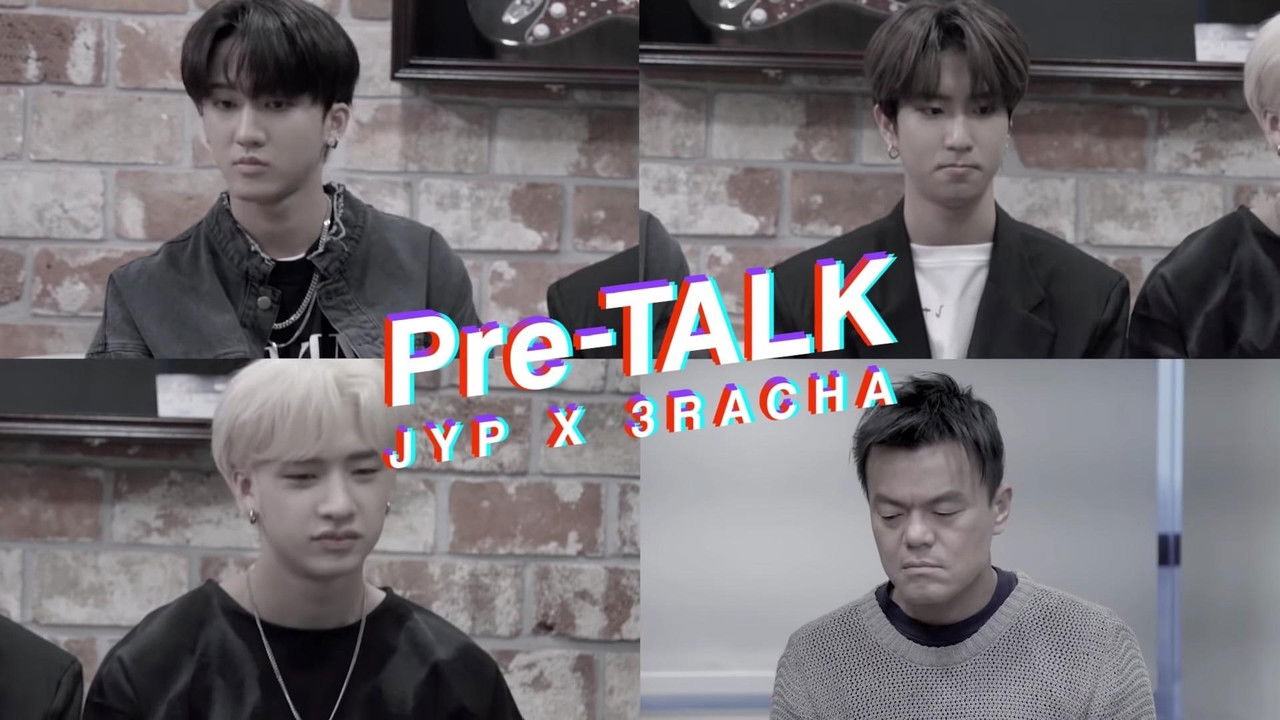 Pre-TALK - JYP X 3RACHA backdrop