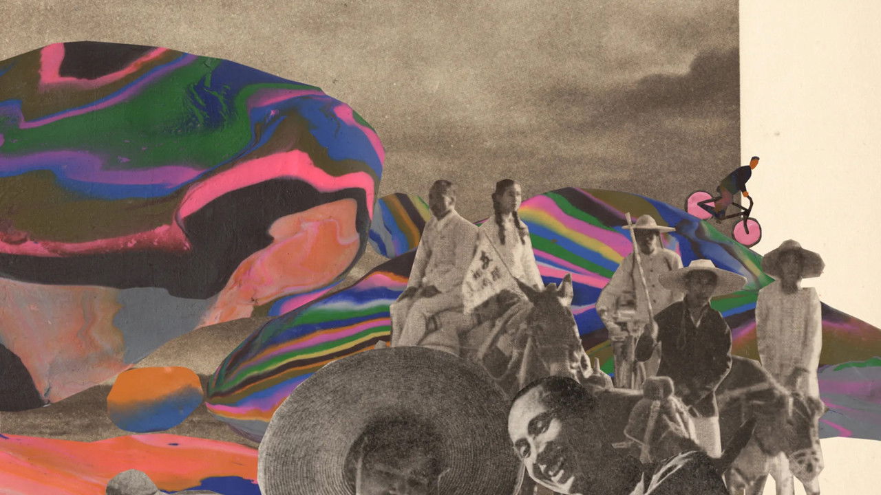 Silver Bird and Rainbow Fish backdrop