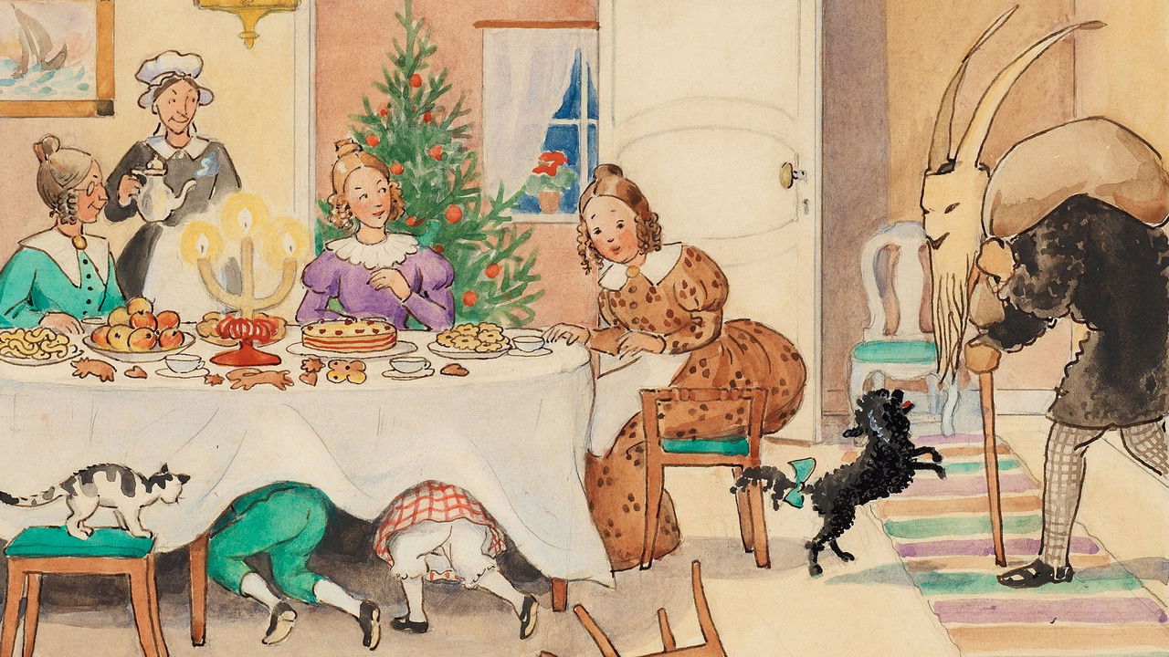 Petter's and Lotta's Christmas backdrop