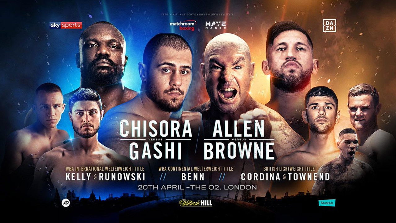 Derek Chisora vs. Senad Gashi backdrop