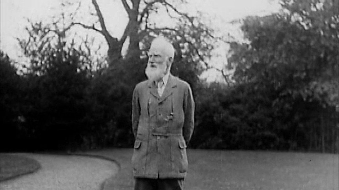 Shaw Talks for Movietone News backdrop