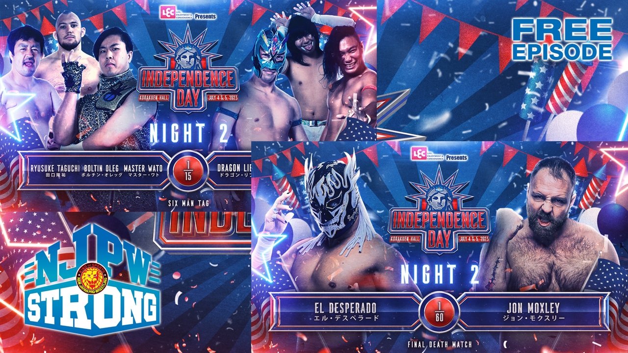 NJPW STRONG Independence Day 2023 - Day 2 backdrop
