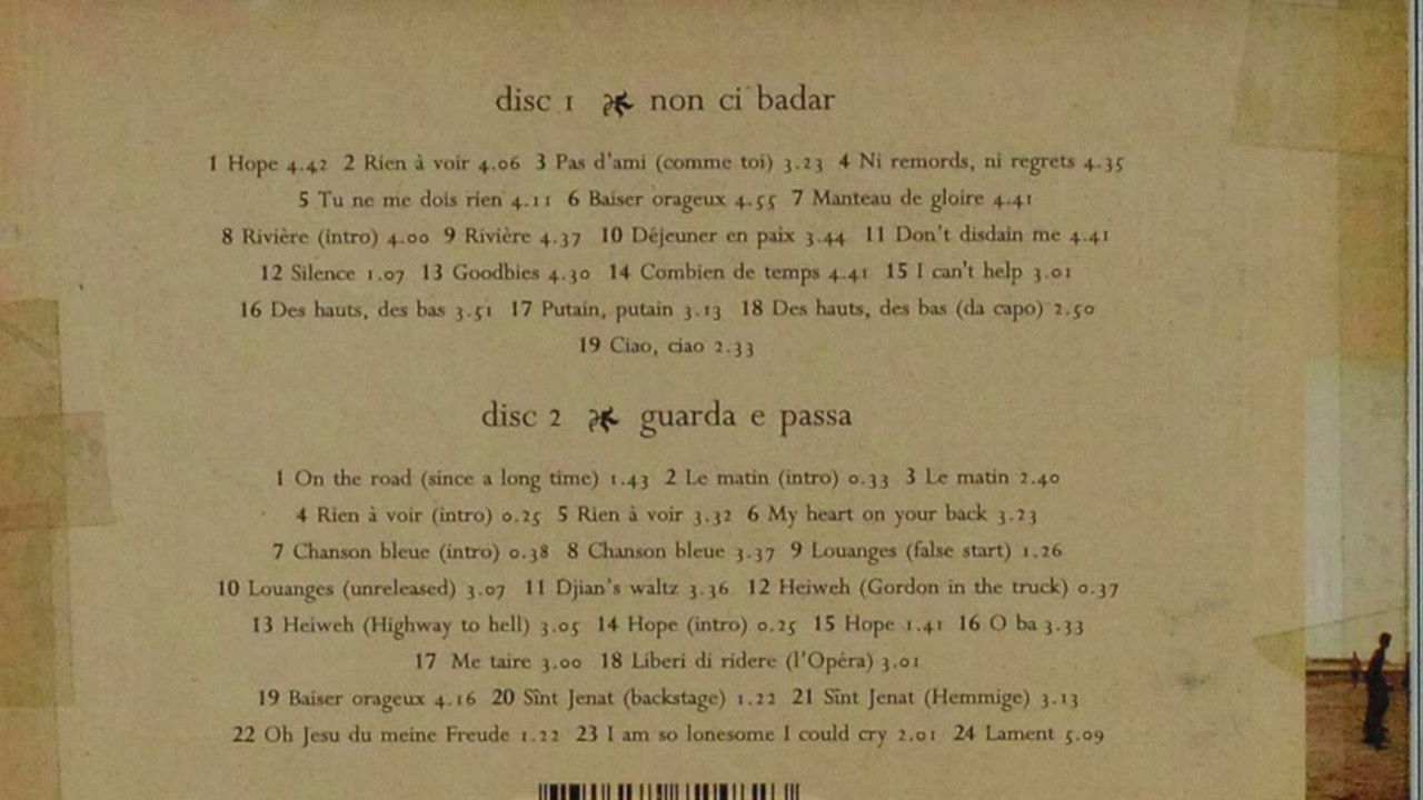 Stephan Eicher - Non Ci Badar...Guarda E Passa  (live at Carcassonne) backdrop