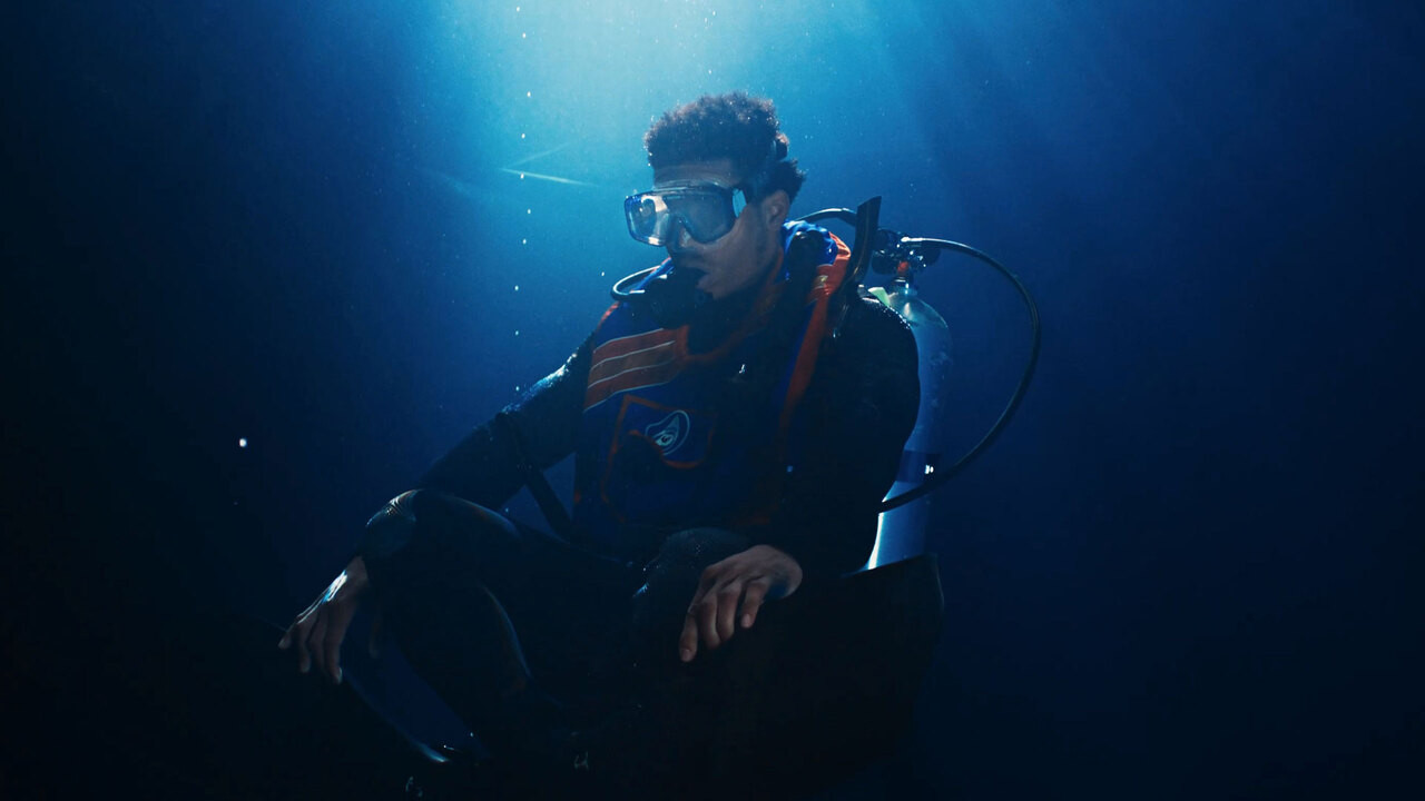 Black Godfather of Scuba backdrop