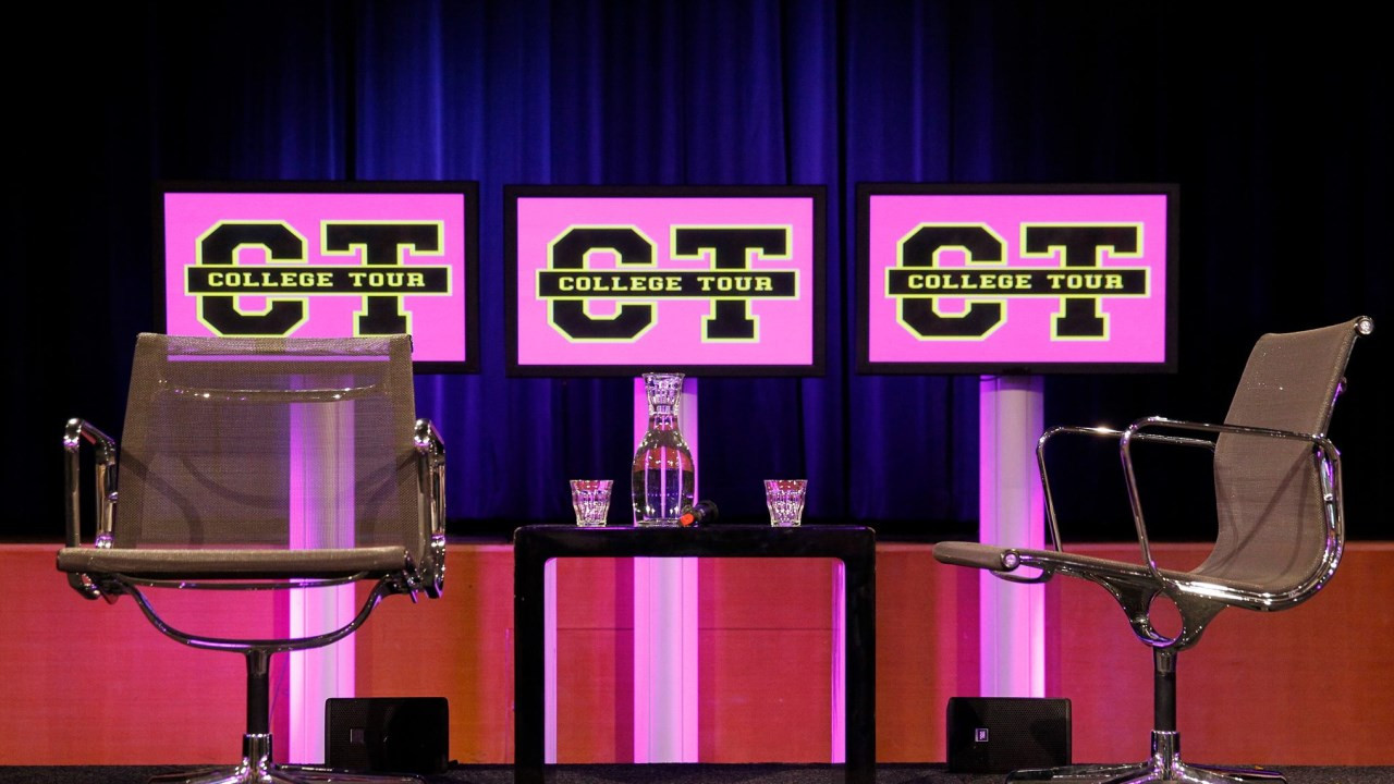 College Tour backdrop