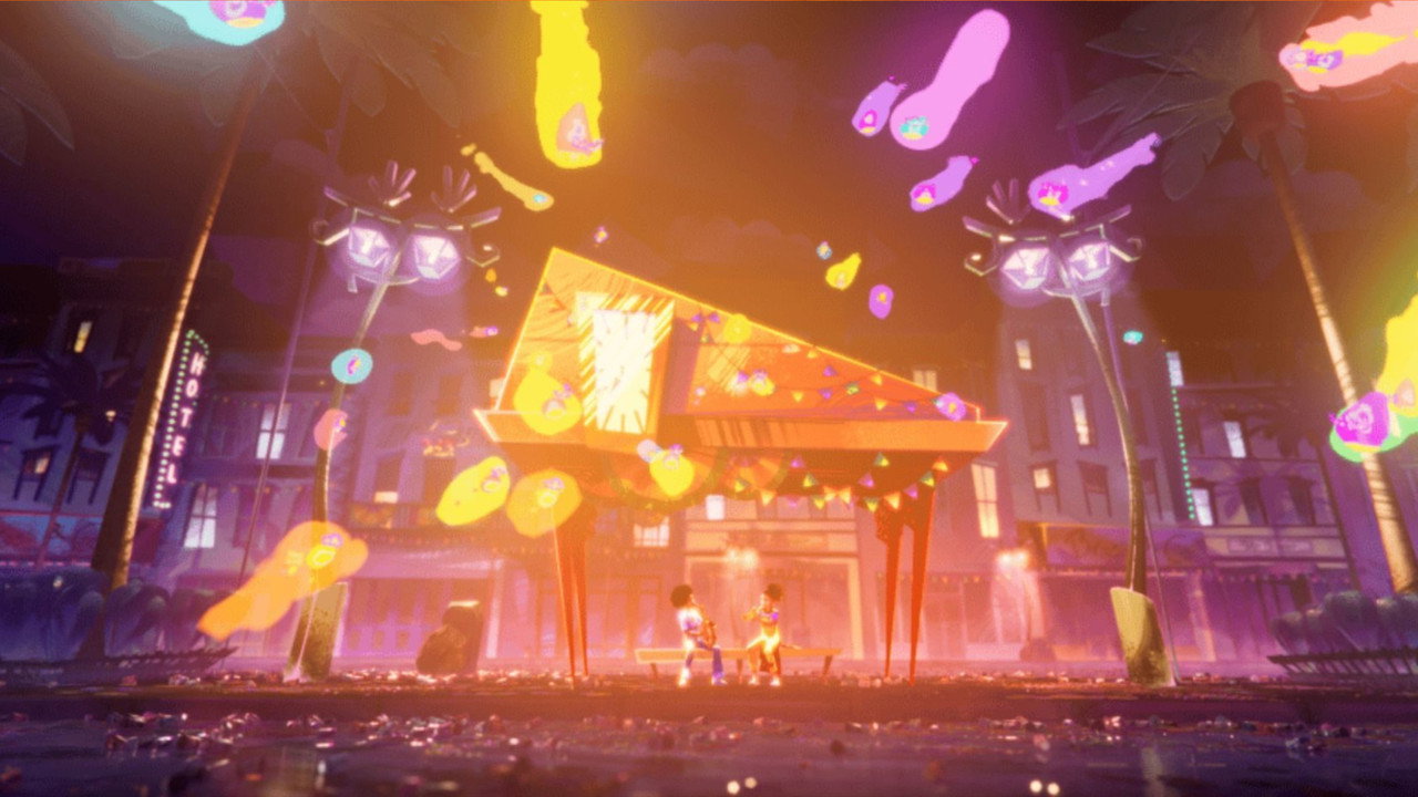 Sound of light backdrop