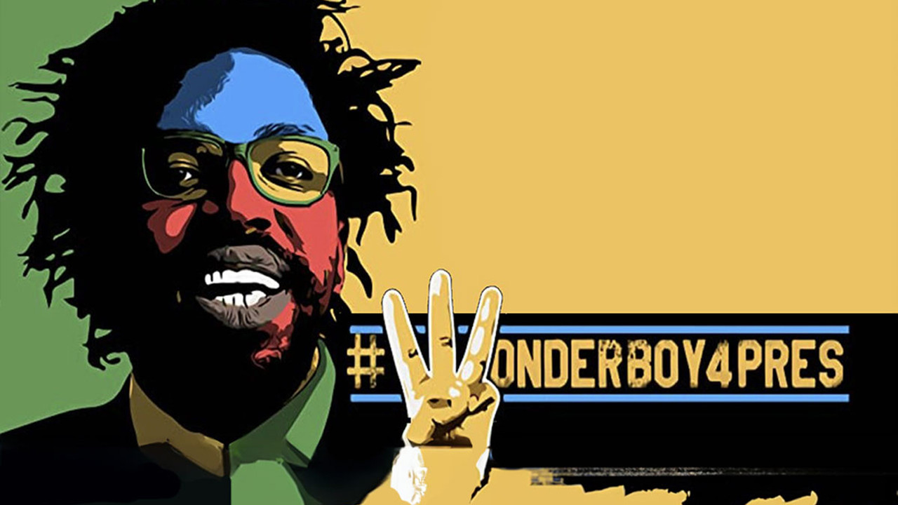 Wonder Boy for President backdrop