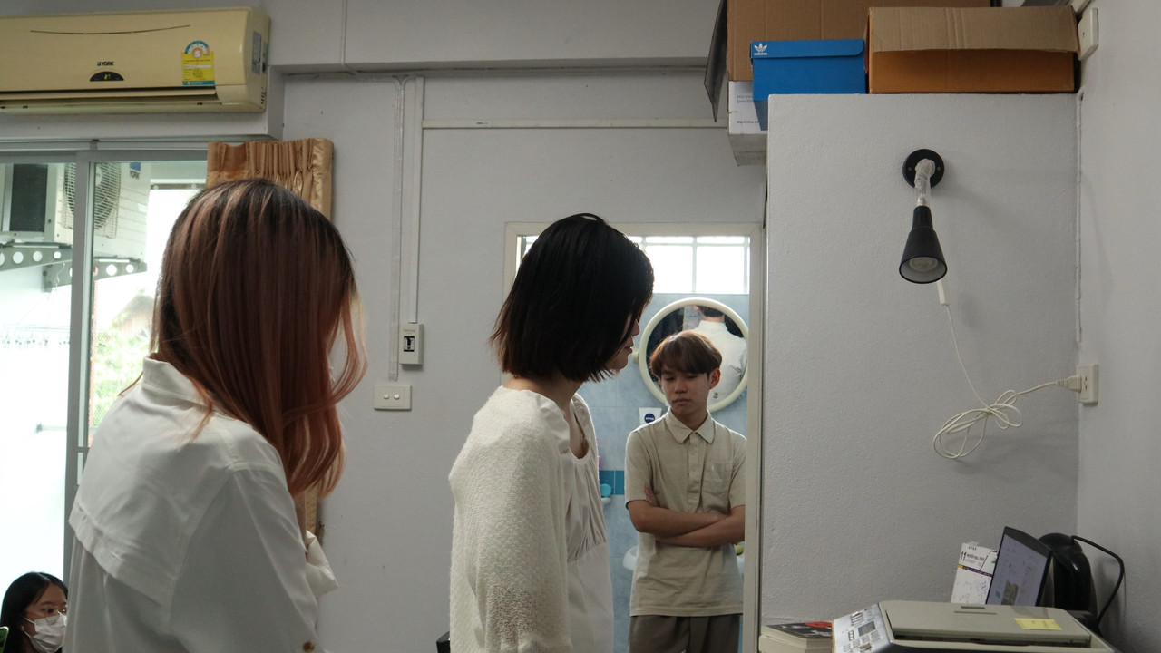 Filming in progess backdrop