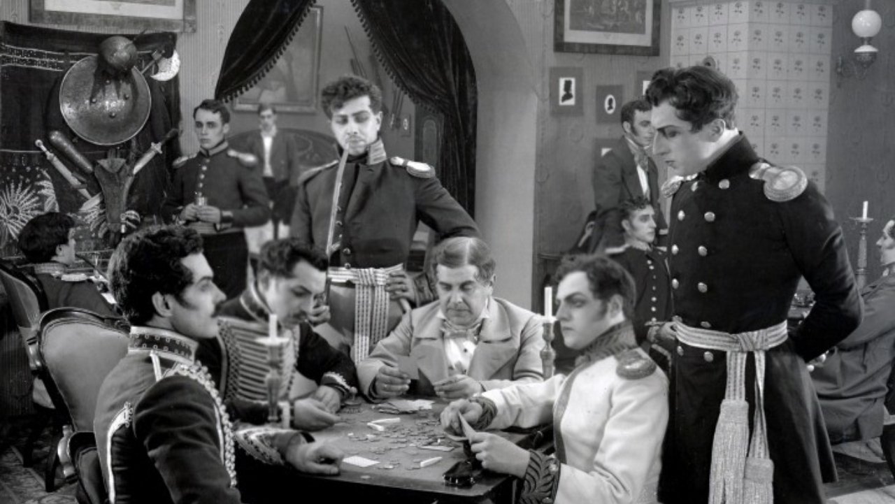 The Queen of Spades backdrop