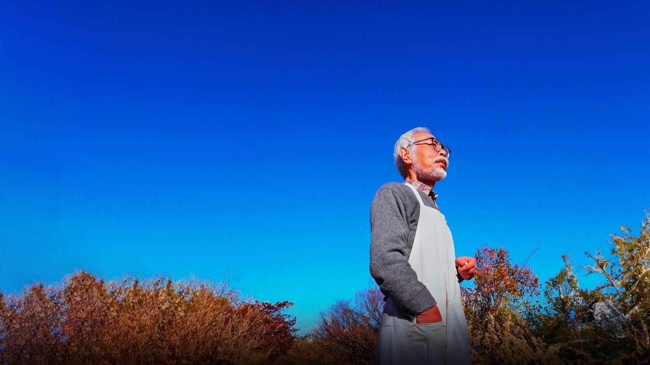 Hayao Miyazaki and the Heron backdrop