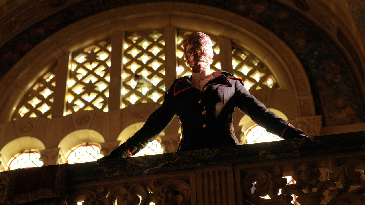 Red Ribbons in the House of Stained Glass backdrop