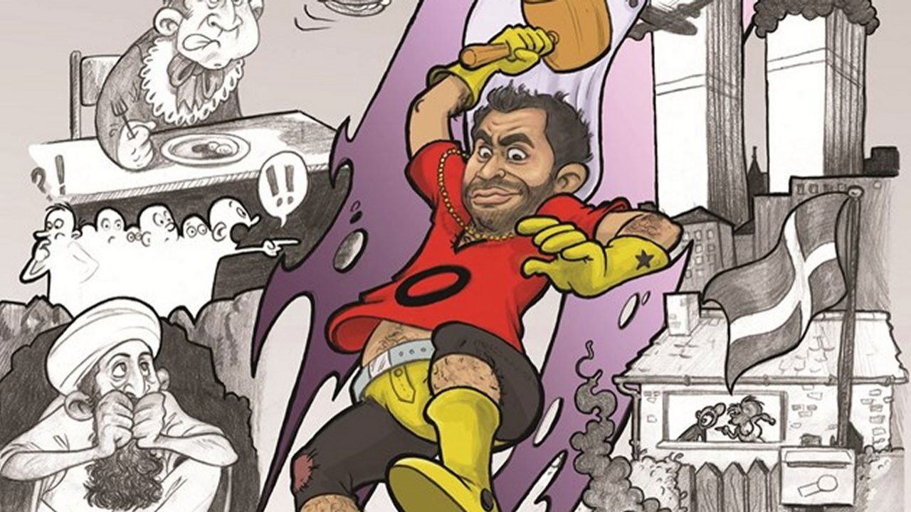 Omar Marzouk - War, terror and other funny stuff backdrop