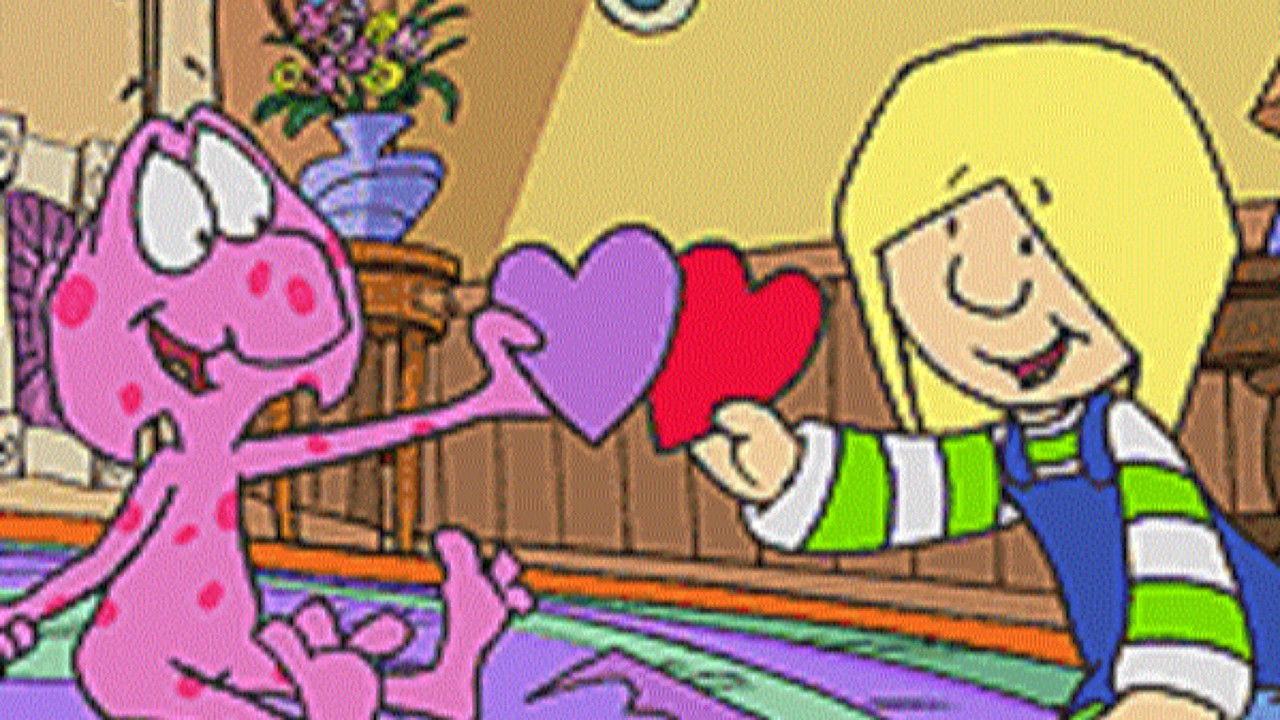 Katie and Orbie backdrop