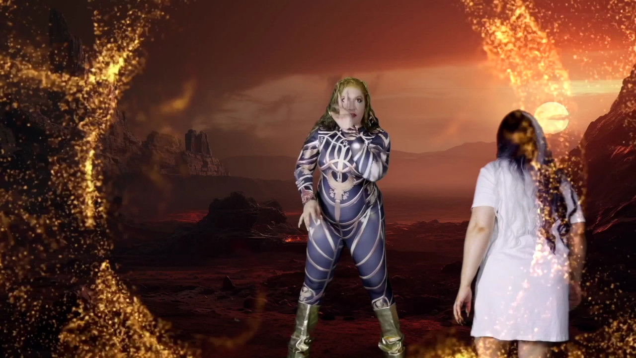 White Cobra Diamond Fox vs. The Golden Eye backdrop