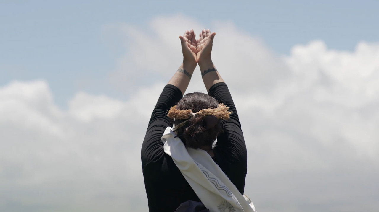Standing Above the Clouds backdrop